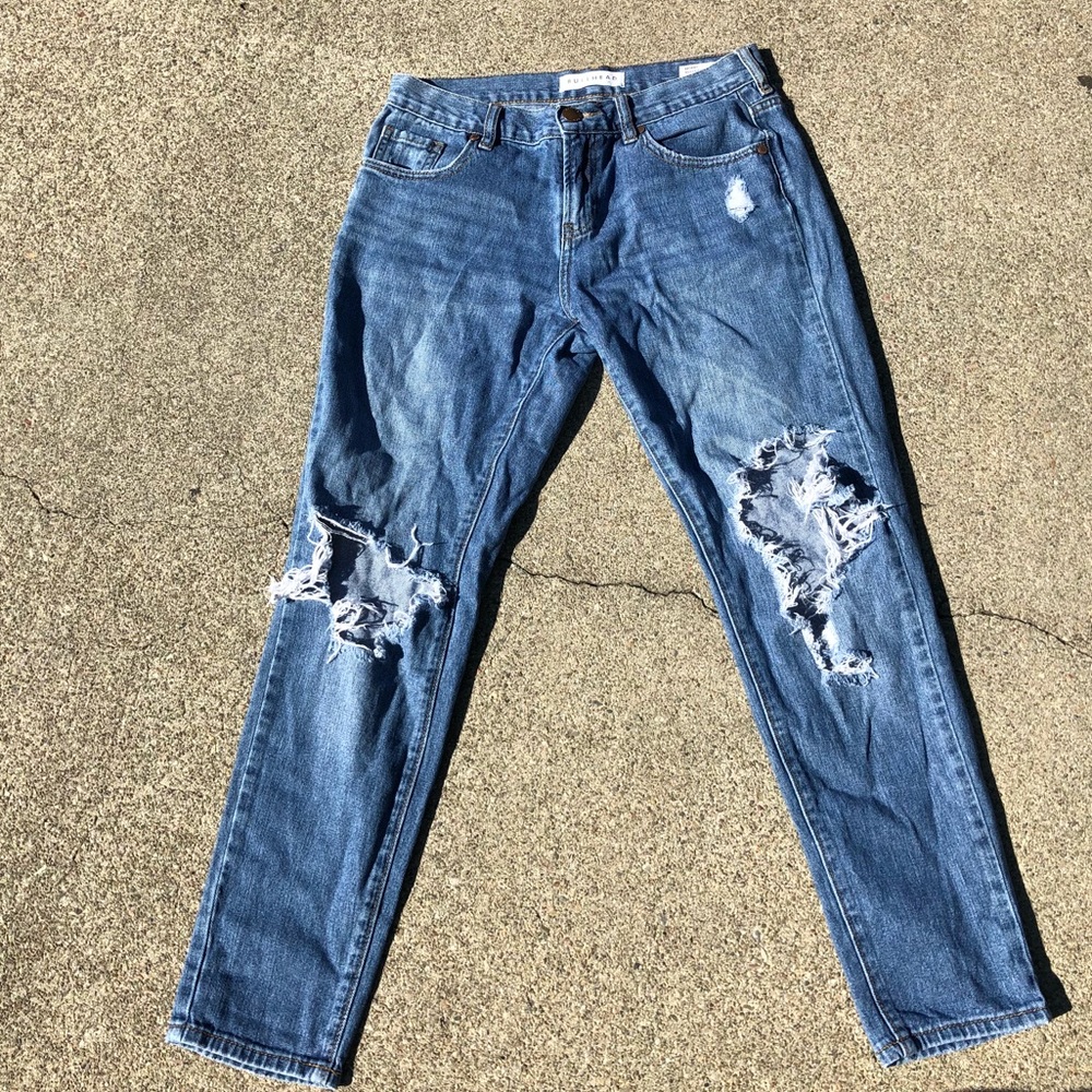 Slim boyfriend Distressed Bullhead denim jeans